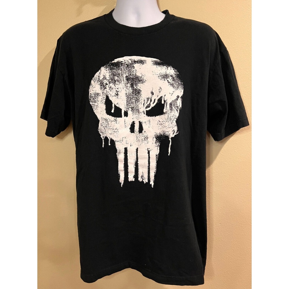 Vintage PUNISHER OFFICIAL MARVEL Graphic T-Shirt XL, Color: Black